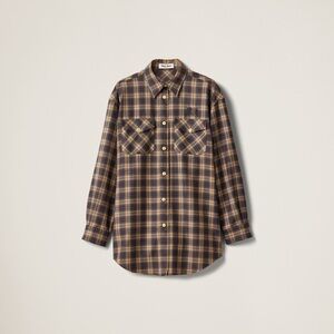 Miu Miu Wool tartan shirt It36
